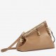 Fendi First Small Bag In Light Brown Leather with Python F