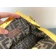 Fendi First Small Bag In Black Nappa Leather with Python F