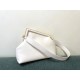 Fendi First Medium Bag In White Nappa Leather