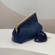 Fendi First Small Bag In Dark Blue Nappa Leather