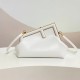 Fendi First Small Bag In White Nappa Leather