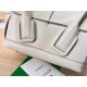 Bottega Veneta Arco Mini Bag In White Intrecciato Calfskin