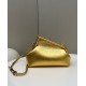 Fendi First Small Bag In Gold Laminated Leather