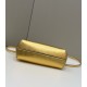 Fendi First Small Bag In Gold Laminated Leather