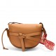 Loewe Gate Small Bag In Brown Calfskin and Jacquard