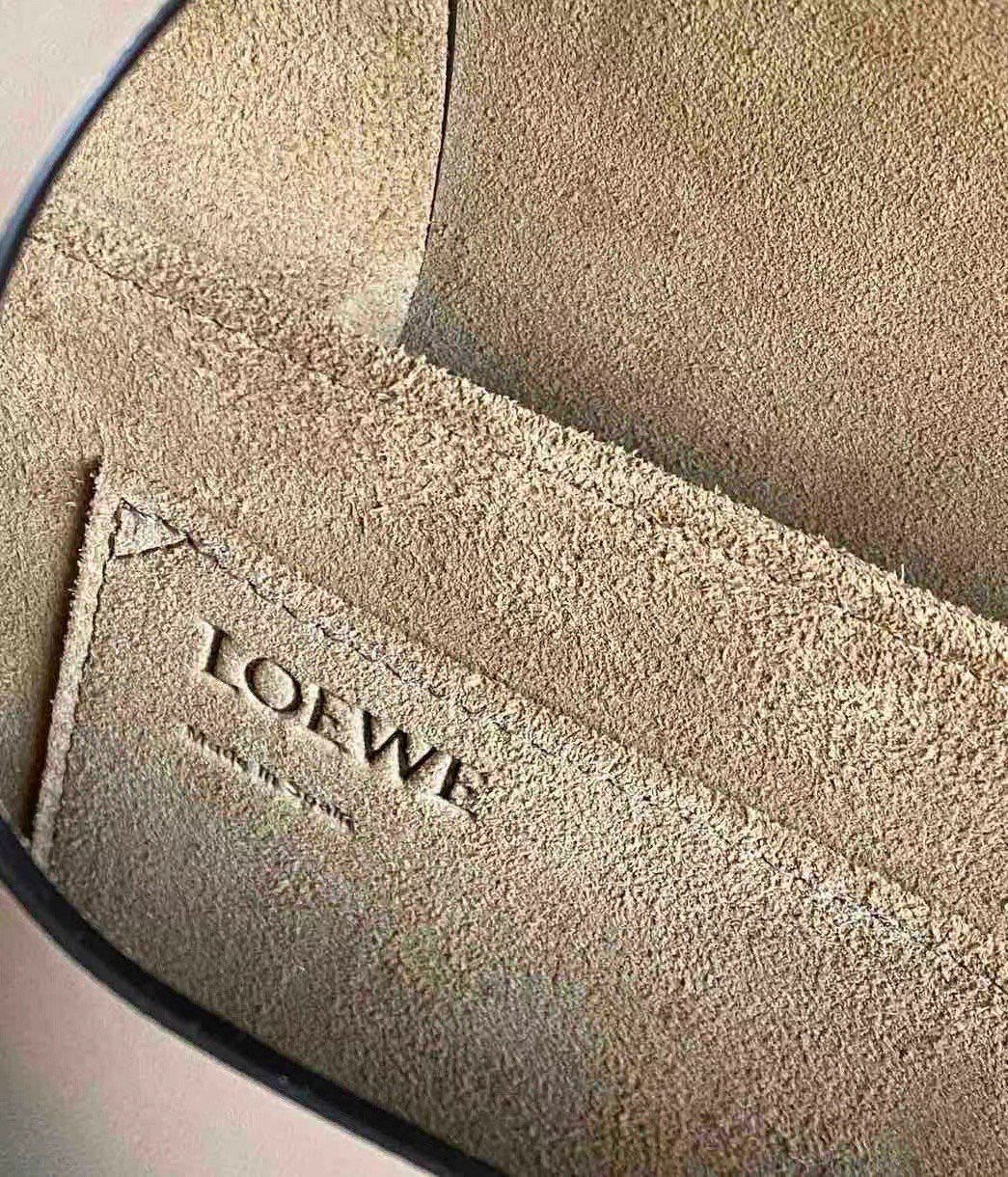 Loewe Gate Small Bag In Sand Calfskin and Jacquard