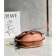 Loewe Gate Small Bag In Tan Calfskin and Jacquard