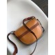 Loewe Gate Small Bag In Amber/Grey Calfskin and Jacquard