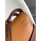 Loewe Gate Small Bag In Amber/Grey Calfskin and Jacquard