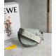 Loewe Gate Dual Mini Bag In Ash Grey Calfskin