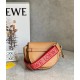 Loewe Gate Dual Mini Bag In Brown Calfskin