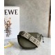 Loewe Gate Dual Mini Bag In Autumn Green Calfskin