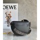 Loewe Gate Dual Mini Bag In Black Calfskin