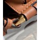 Loewe Gate Dual Mini Bag In Tan Calfskin