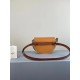 Loewe Gate Dual Mini Bag In Amber/Grey Calfskin