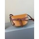 Loewe Gate Dual Mini Bag In Amber/Grey Calfskin