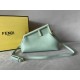 Fendi First Small Bag In Mint Green Nappa Leather