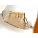 Fendi First Small Bag In Beige Raffia Macrame