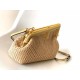 Fendi First Small Bag In Beige Raffia Macrame