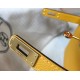 Hermes Kelly Mini II Sellier Bag In Yellow Epsom Leather GHW