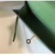 Hermes Kelly Mini II Sellier Bag In Vert Criquet Epsom Leather GHW