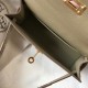 Hermes Kelly Mini II Sellier Bag In Tourterelle Epsom Leather GHW