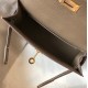 Hermes Kelly Mini II Sellier Bag In Taupe Epsom Leather