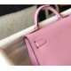 Hermes Kelly Mini II Sellier Bag In Mauve Sylvestre Epsom Leather