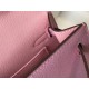 Hermes Kelly Mini II Sellier Bag In Mauve Sylvestre Epsom Leather