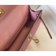 Hermes Kelly Mini II Sellier Bag In Mauve Sylvestre Epsom Leather