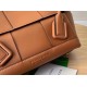 Bottega Veneta Arco Small Bag In Caramel Intrecciato Calfskin