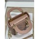 Dior Lady Dior Mini Bag with Chain in Blush Cannage Lambskin