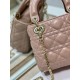 Dior Lady Dior Mini Bag with Chain in Blush Cannage Lambskin