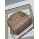 Dior Lady Dior Mini Bag with Chain in Blush Cannage Lambskin