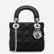 Dior Lady Dior Mini Bag with Chain in Noir Cannage Lambskin