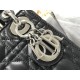 Dior Lady Dior Mini Bag with Chain in Noir Cannage Lambskin