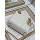 Dior Lady Dior Mini Bag with Chain in White Cannage Lambskin