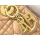 Dior Lady Dior Mini Chain Bag with Chain in Nude Patent Calfskin