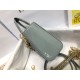 Dior Lady Dior Mini Chain Bag with Chain in Grey Patent Calfskin