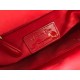 Dior Lady Dior Mini Chain Bag with Chain in Red Patent Calfskin