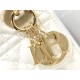 Dior Lady Dior Mini Chain Bag with Chain in White Patent Calfskin