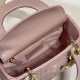 Dior Lady Dior Mini Chain Bag with Chain in Lotus Pearlescent Lambskin