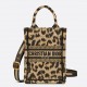 Dior Mini Book Tote Phone Bag In Beige Multicolor Mizza Embroidery