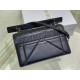 Dior 30 Montaigne Chain Bag With Handle In Black Lambskin