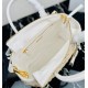 Prada Tote Bag In Wicker and White Canvas