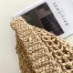 Prada Small Tote Bag In Beige Woven Raffia