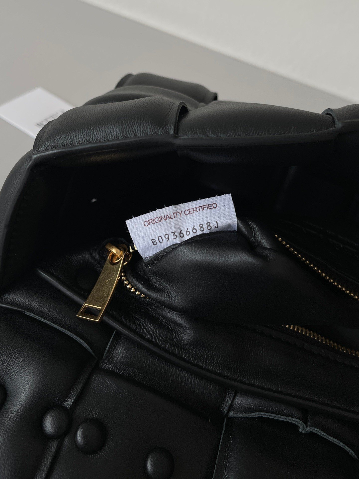 Bottega Veneta Chain Cassette Bag In Black Intrecciato Lambskin