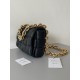 Bottega Veneta Chain Cassette Bag In Black Intrecciato Lambskin