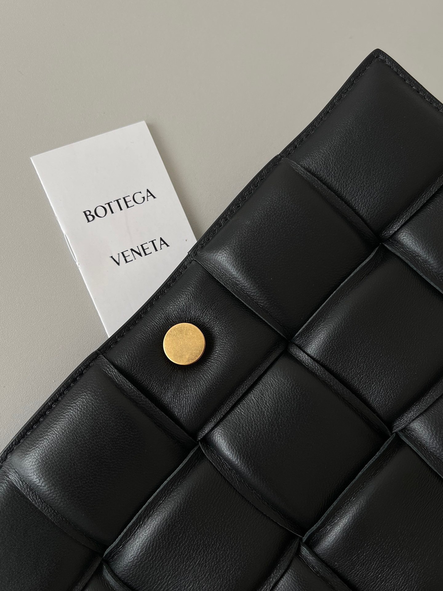 Bottega Veneta Chain Cassette Bag In Black Intrecciato Lambskin