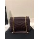 Saint Laurent LouLou Small Chain Bag In Burgundy Quilted Calfskin